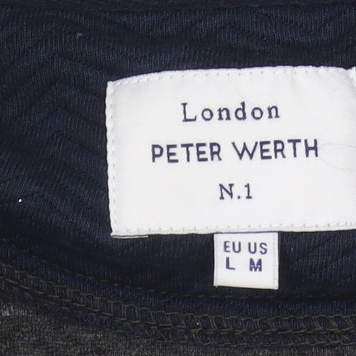 Peter Werth Men's Black Full Zip Sweatshirt M