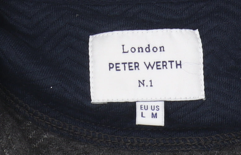 Peter Werth Men's Black Full Zip Sweatshirt M