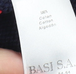 Lacoste Unisex Adult Blue Crew Neck Pullover Jumper Size 16