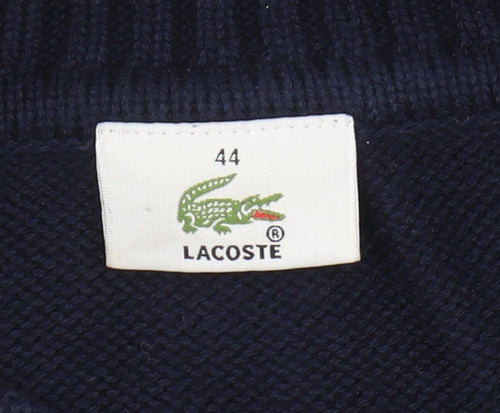 Lacoste Unisex Adult Blue Crew Neck Pullover Jumper Size 16