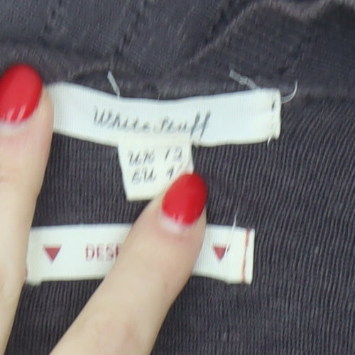 White Stuff Women's Grey Cardigan Size 12 Knit