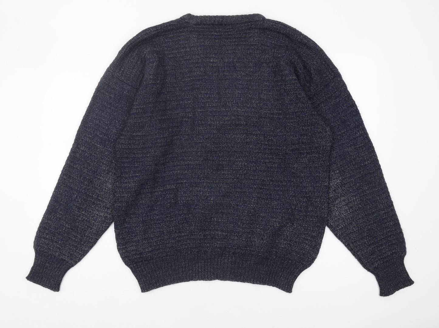 Pulligan Men's Blue Wool Pullover Jumper M