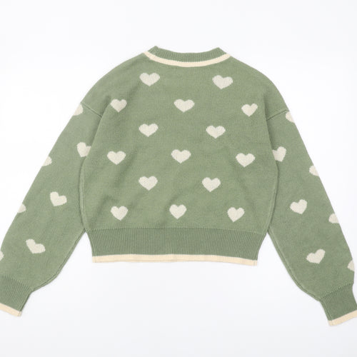 Jacqueline de Yong Women's Green Pullover M