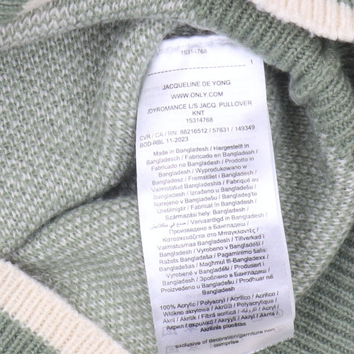 Jacqueline de Yong Women's Green Pullover M