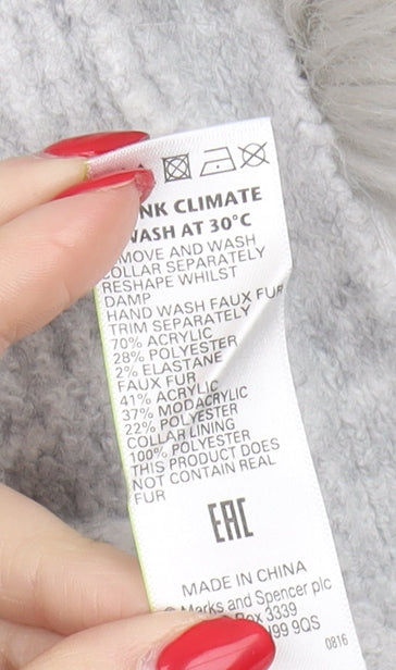 Marks and Spencer Women's Grey Cardigan Size 18