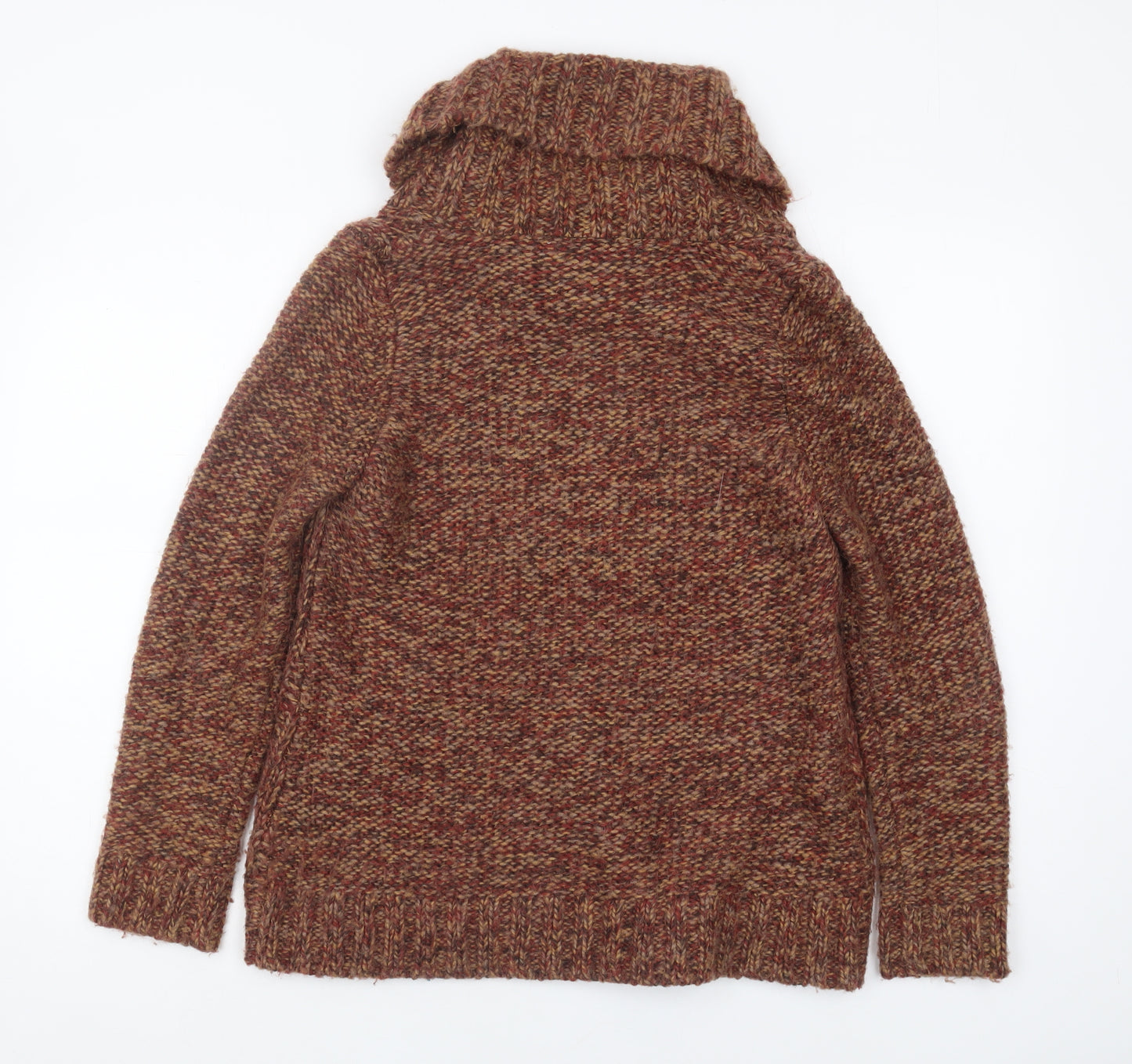 Vanilla Sands Women’s Orange Roll Neck Jumper Size 14