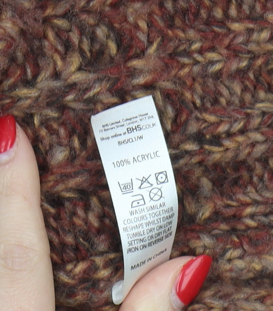 Vanilla Sands Women’s Orange Roll Neck Jumper Size 14