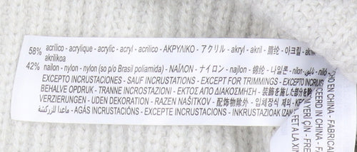 Zara Women's Cardigan, Black/Ivory, M, Collared Style