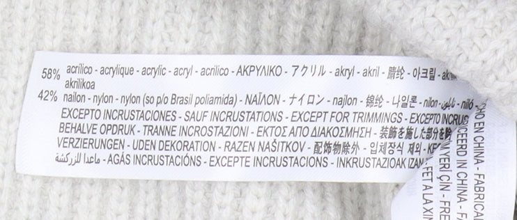 Zara Women's Cardigan, Black/Ivory, M, Collared Style