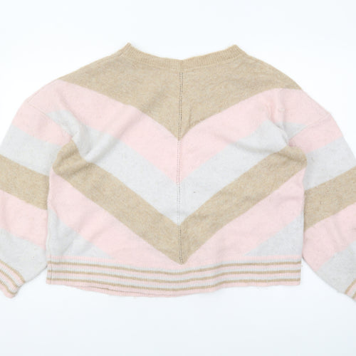 Oliver Bonas Women's Multicoloured Striped Jumper Size 18