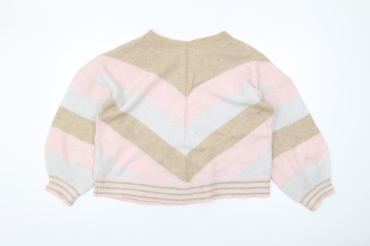 Oliver Bonas Women's Multicoloured Striped Jumper Size 18