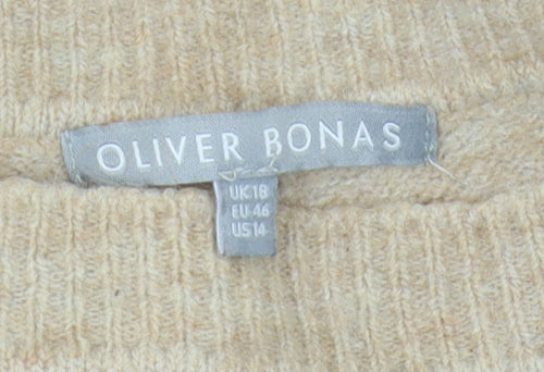 Oliver Bonas Women's Multicoloured Striped Jumper Size 18