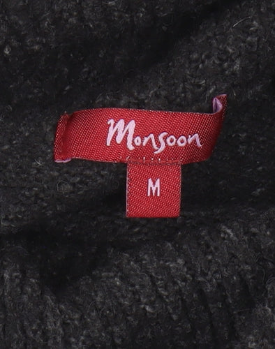 Monsoon Women's Black Cowl Neck Jumper, M