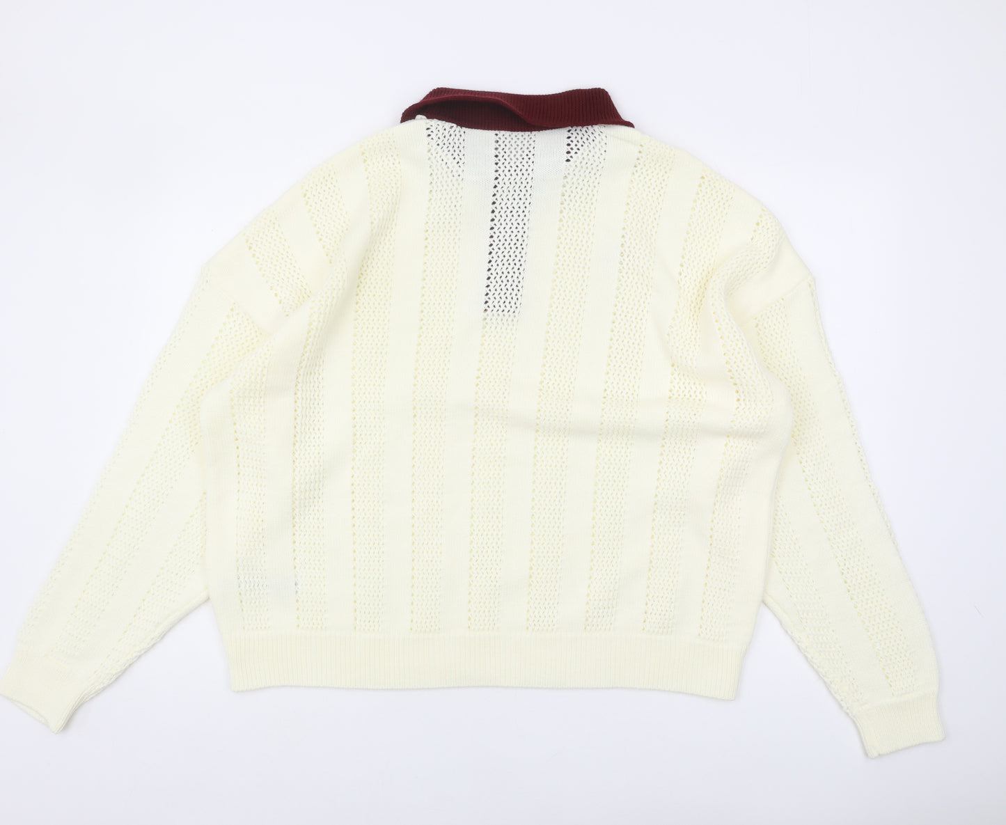 ASOS DESIGN Men's Ivory XL Pullover Jumper
