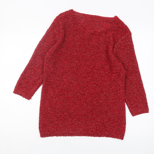 Bm Collection Women's Red Pullover Jumper M