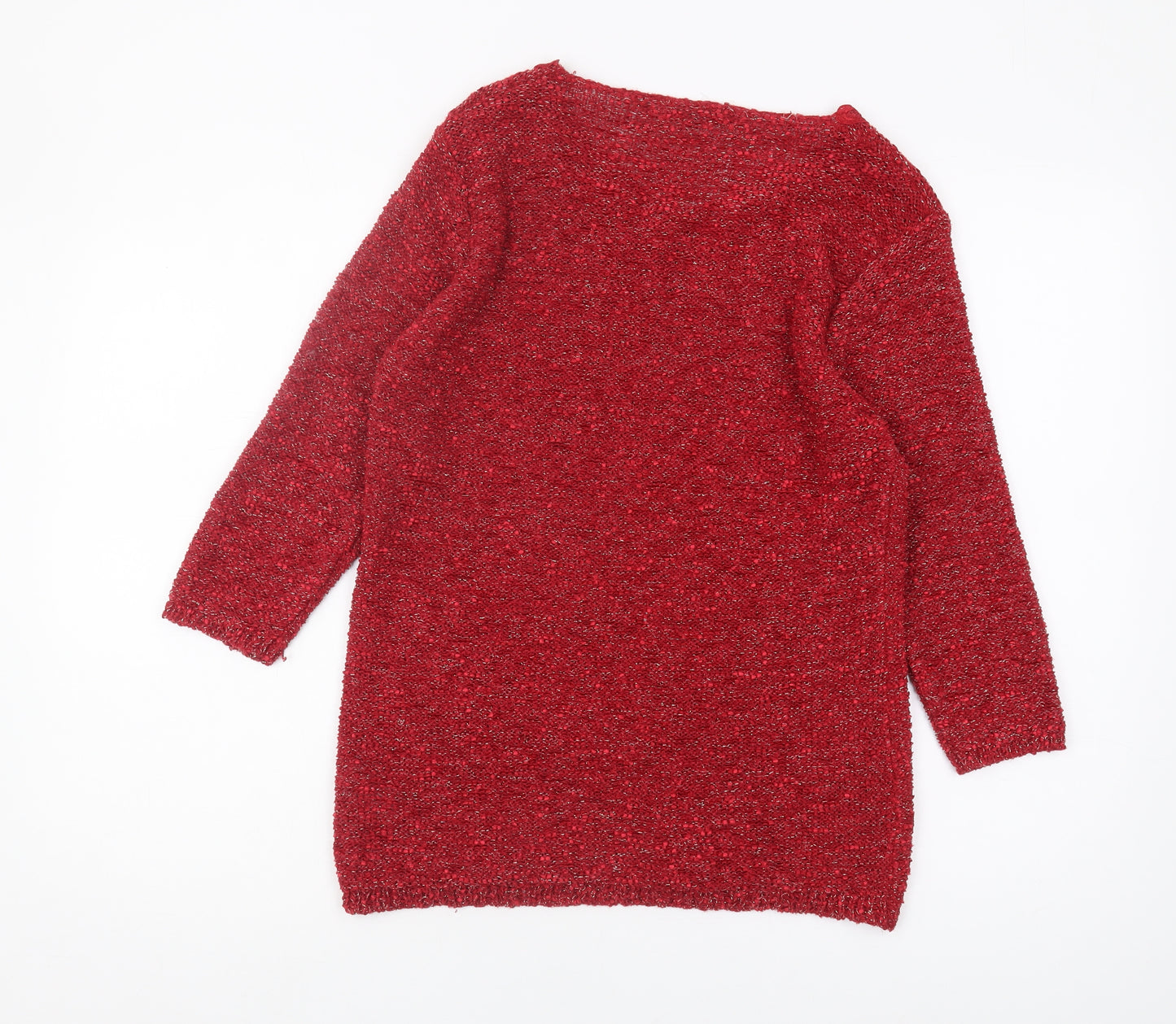 Bm Collection Women's Red Pullover Jumper M