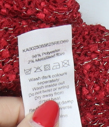 Bm Collection Women's Red Pullover Jumper M