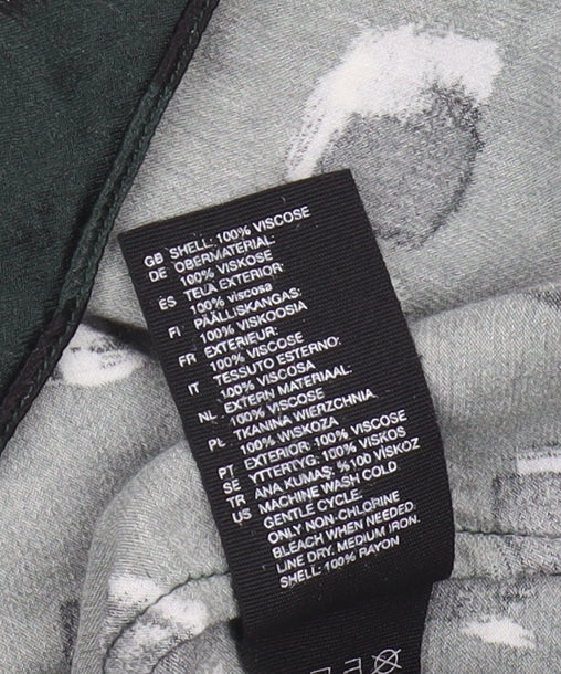 & Other Stories Women's Green Geometric Blouse Size 12