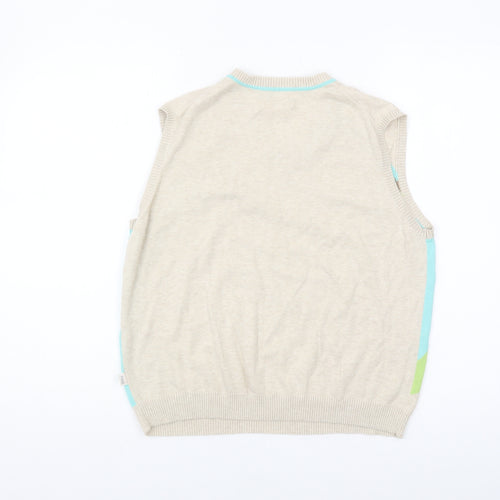 Ping Women's Beige Sleeveless V-Neck Vest, Size 12