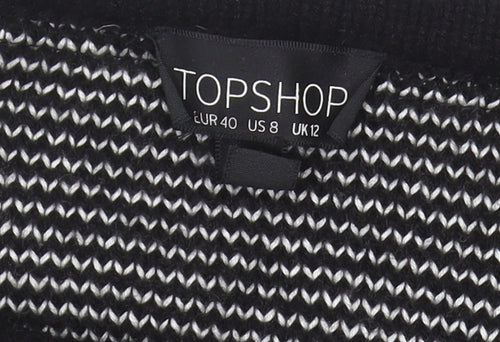 Topshop Women's Black Cardigan Size 12