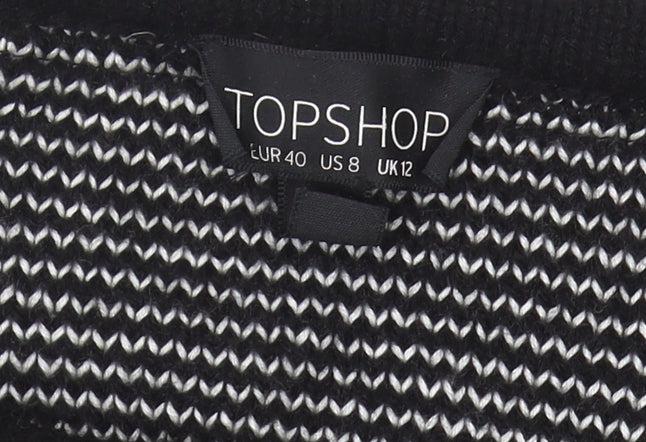 Topshop Women's Black Cardigan Size 12