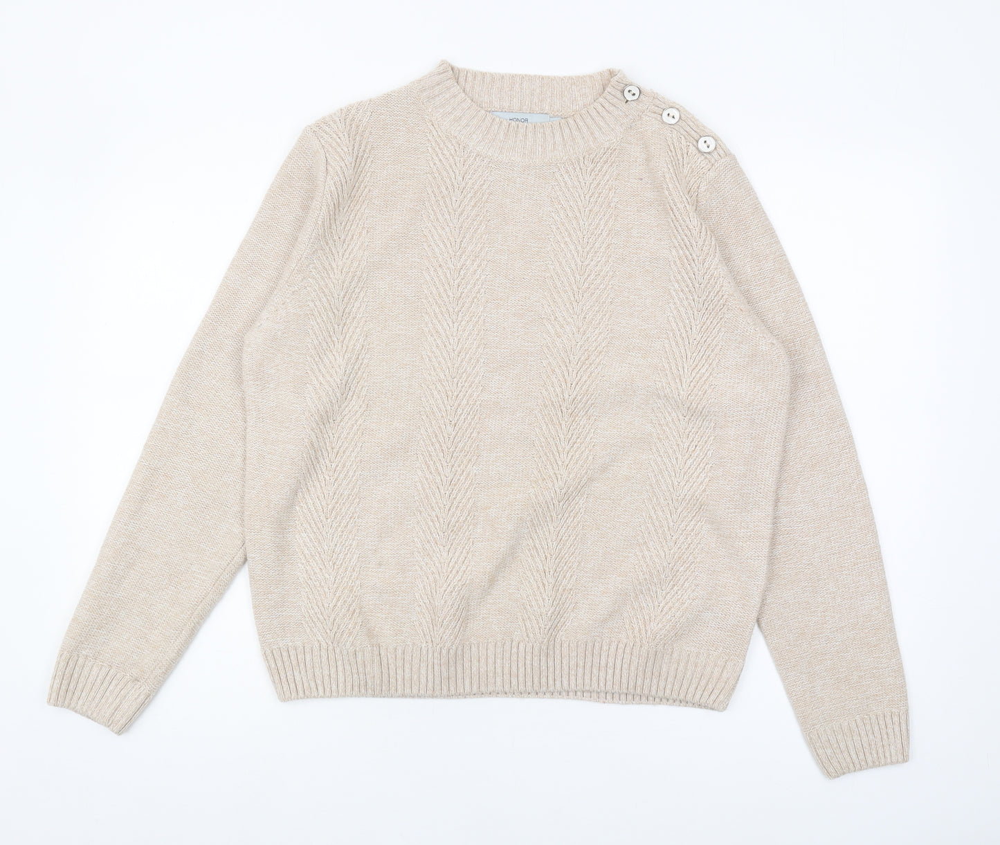 Honor Millburn Beige Women's Pullover Jumper, Size L