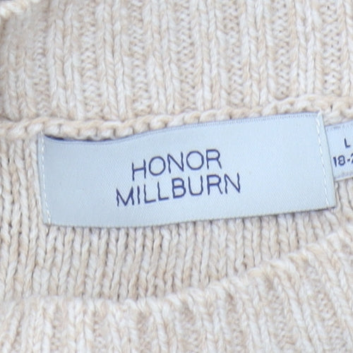 Honor Millburn Beige Women's Pullover Jumper, Size L