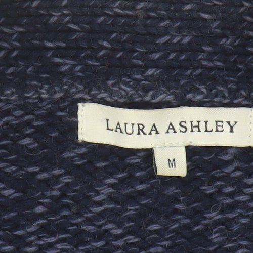 Laura Ashley Women's Blue Full Zip Jumper M