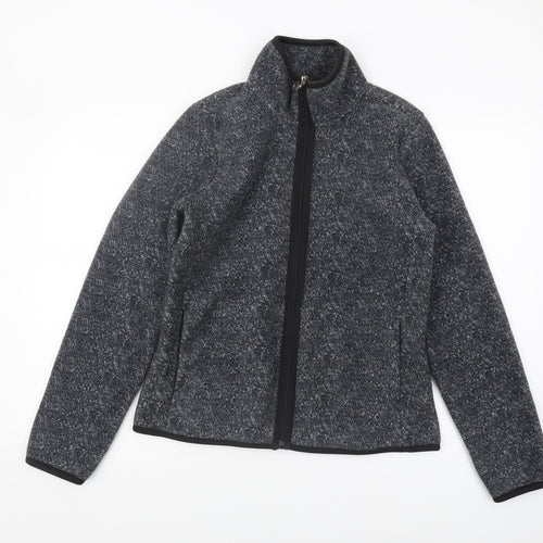 Tweeds Grey Basic Jacket Men M Stand-Up Collar Casual