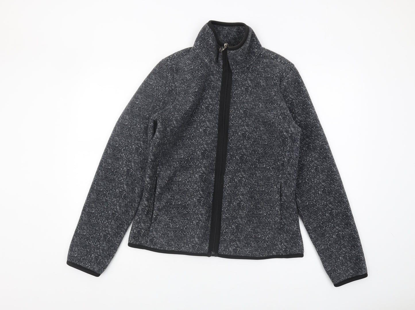 Tweeds Grey Basic Jacket Men M Stand-Up Collar Casual