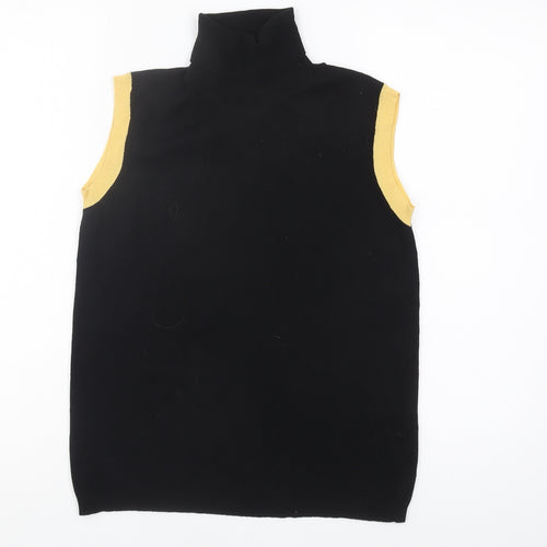 René Lezard Women's Black Viscose Tank Top Medium