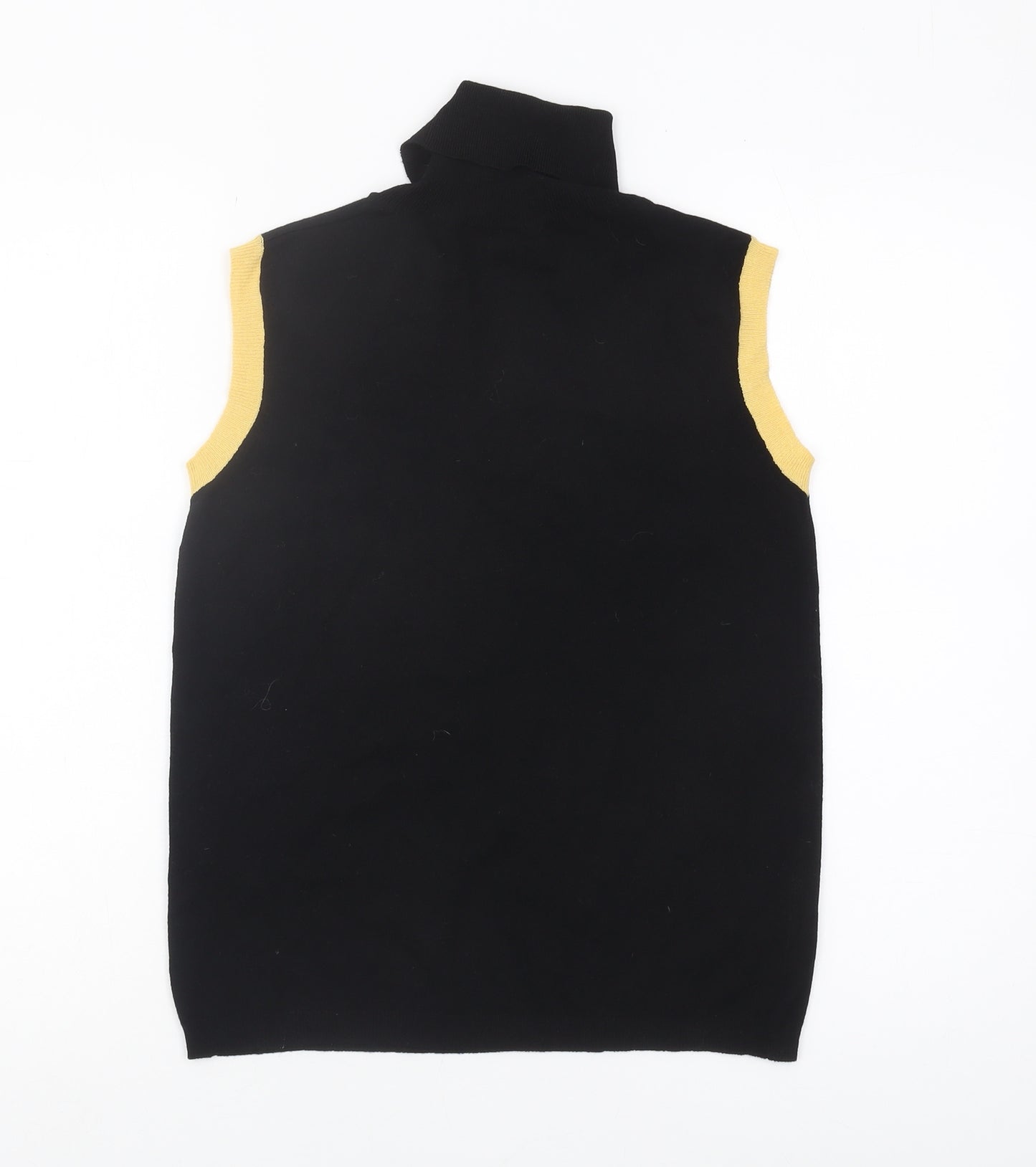 René Lezard Women's Black Viscose Tank Top Medium