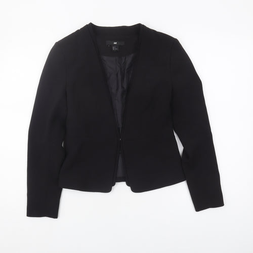 H&M Women's Black Blazer, Size 8, Regular Fit