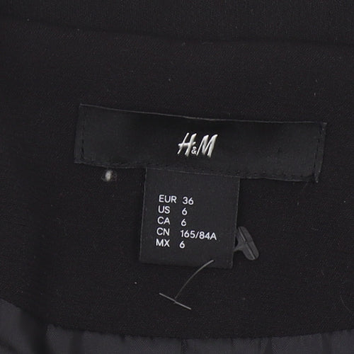 H&M Women's Black Blazer, Size 8, Regular Fit