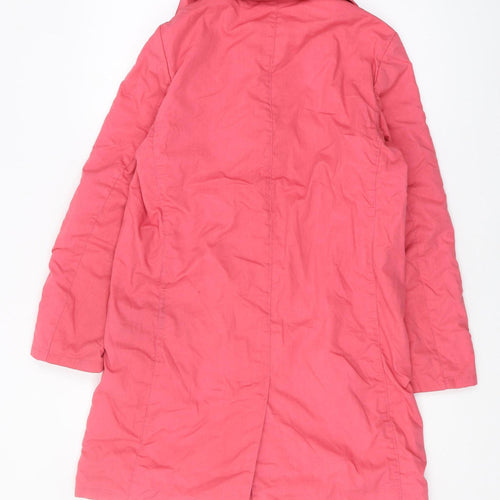 Hennes Women's Pink Cotton Coat XS