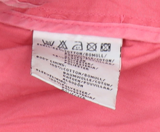 Hennes Women's Pink Cotton Coat XS