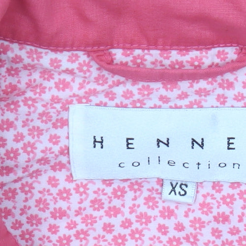 Hennes Women's Pink Cotton Coat XS