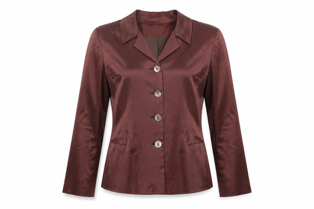 Front view of Principles Women's Brown Petite Suit Jacket, size 10