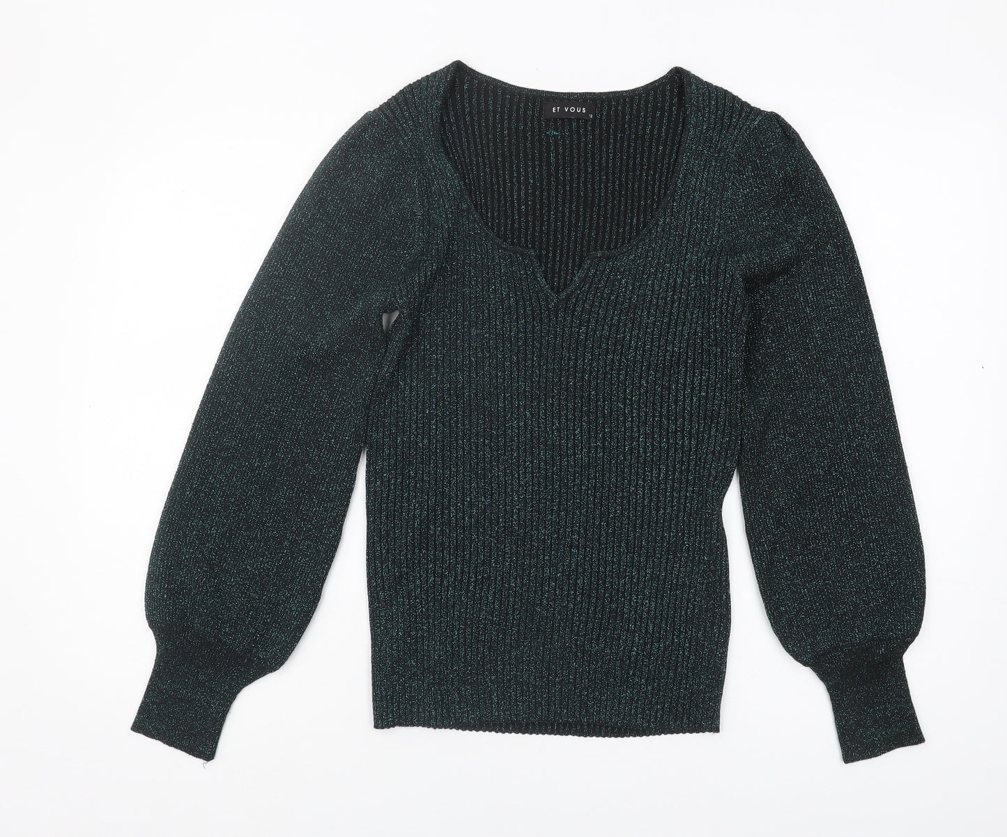 Et Vous Women's Black Pullover Jumper - Size 12