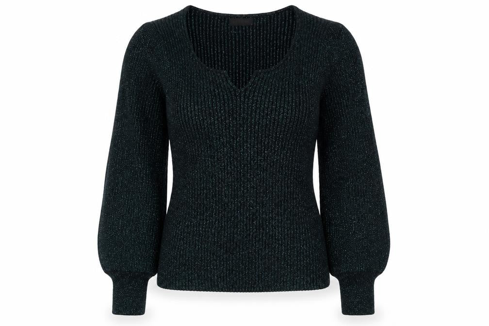 Front view of Et Vous Women's Black jumper -, size 12