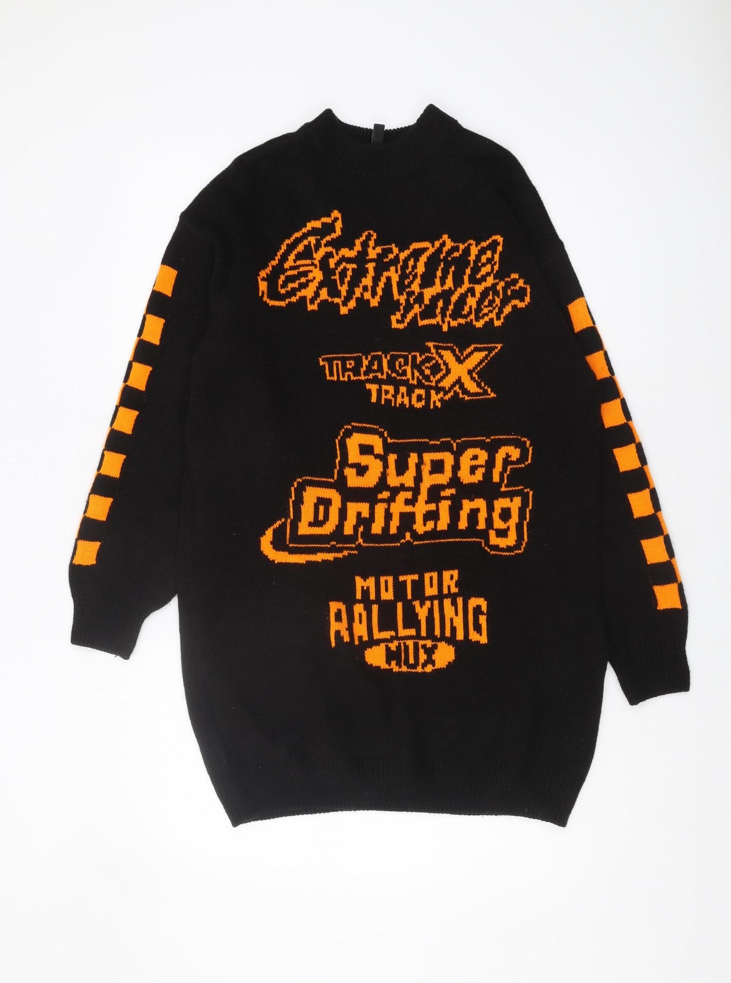 H&M Unisex Black Graphic Pullover Jumper XS