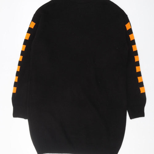 H&M Unisex Black Graphic Pullover Jumper XS