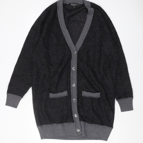 Paul Smith Women's Black Cardigan M V-Neck Wool Blend