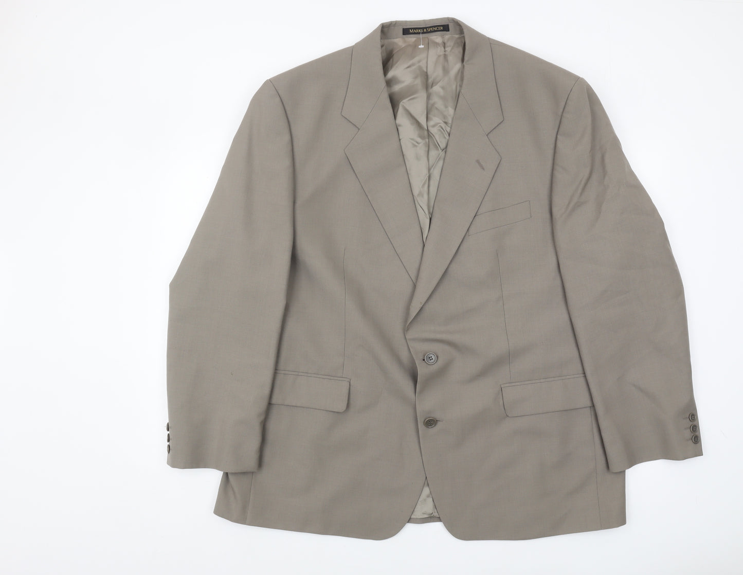 Marks and Spencer Men's Beige Blazer, Size 46R