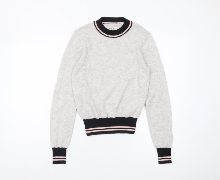 Jack Wills Women's Grey Pullover Jumper Size 6 - Casual Style