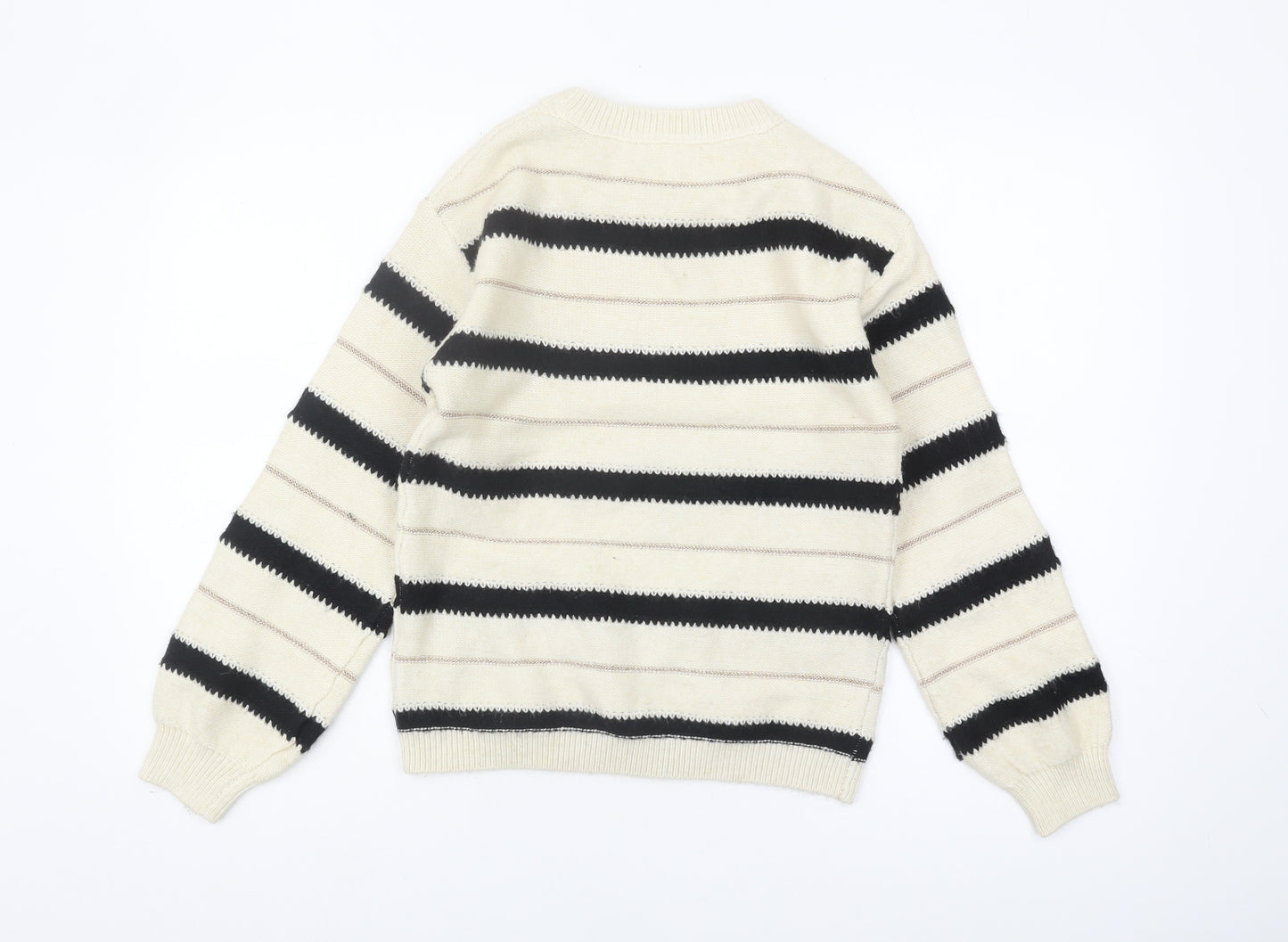 Marks and Spencer Women's XS Black Striped Pullover