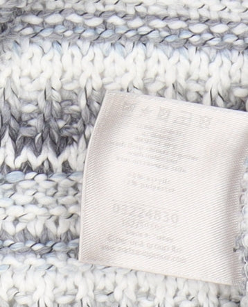 Marks & Spencer Women's Grey Striped Cardigan L
