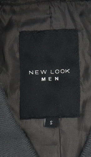 New Look Men's Black Bomber Jacket S