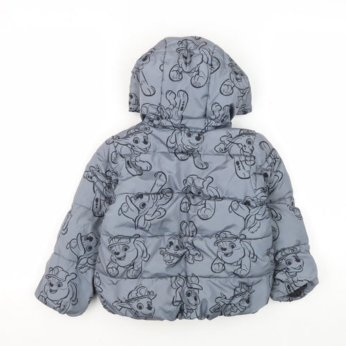 Marks and Spencer Boys Grey Paw Patrol Puffer Jacket 2-3 Years