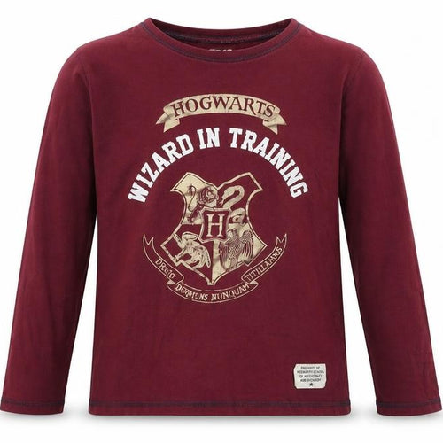 Harry Potter Girls Red Pyjama Top, Size 10-11, Graphic Print